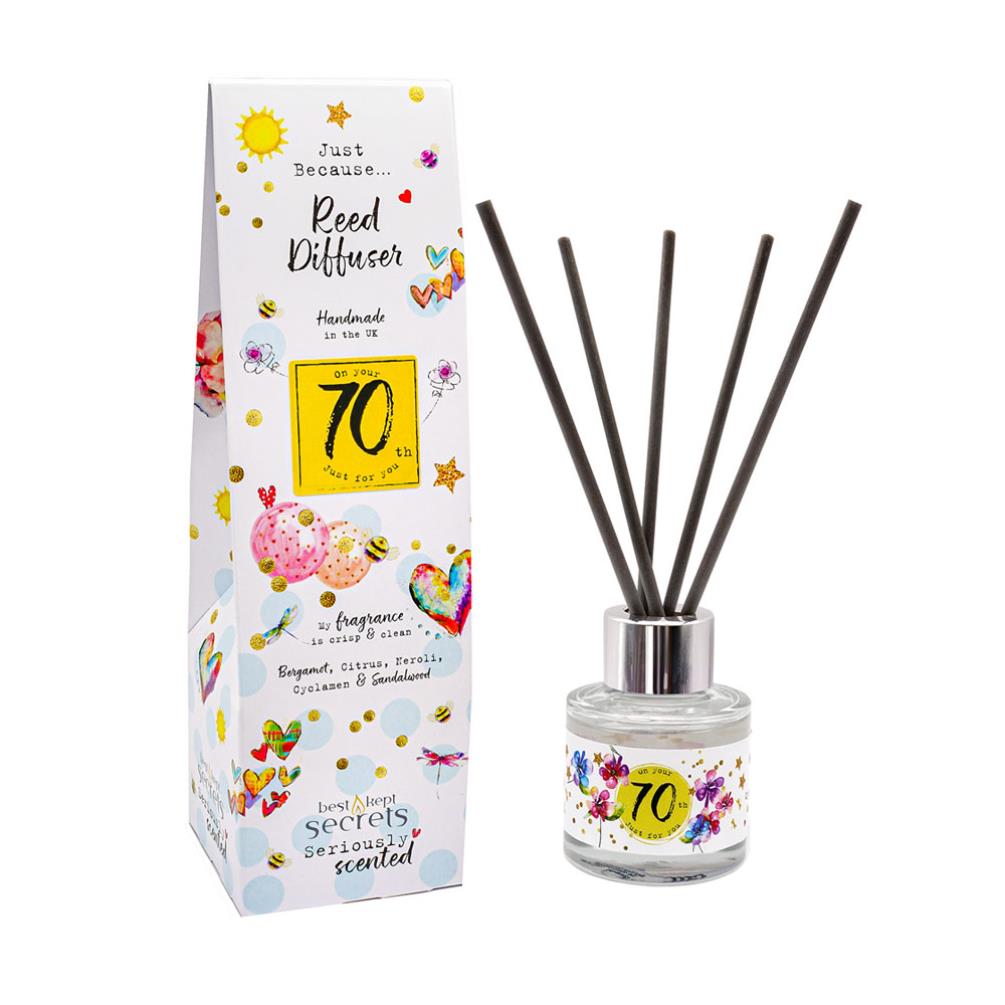Best Kept Secrets 70th Birthday Sparkly Reed Diffuser - 50ml £8.99